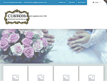 Tablet Screenshot of customweddingsupplies.com